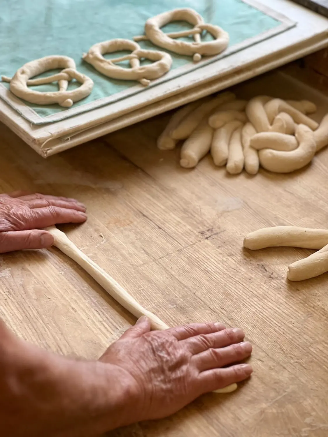 Hasebäck – Herstellung von Bagels in der Bäckerei